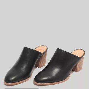 Madewell black leather mule